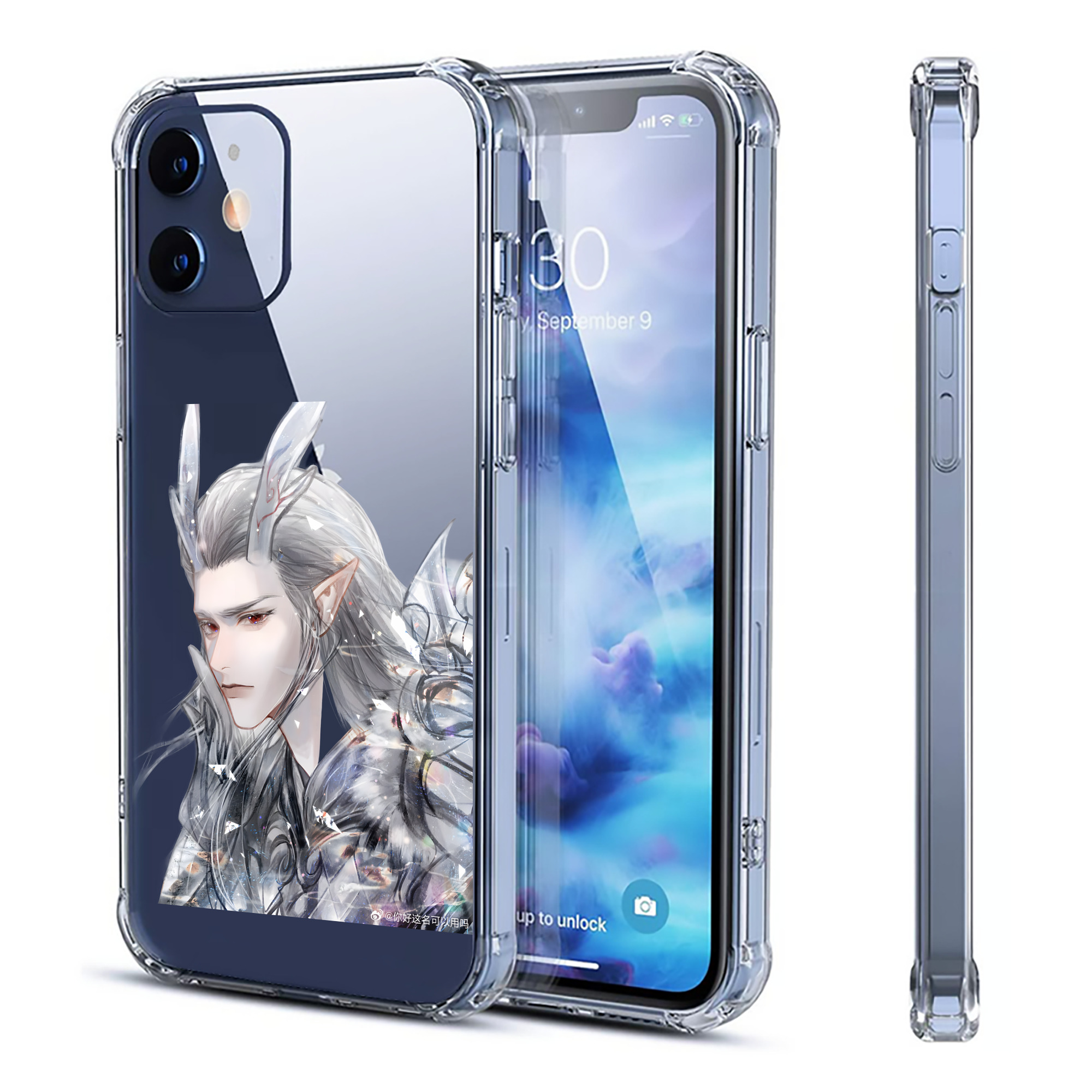 （画像用） Ne Zha 2 ナタ 魔童の大暴れ 【iPhone 12シリーズ対応】透明スマホケース（クリアソフトケース）